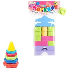 Конструктор Биплант Кнопик Пастель 40-0046+11126 + Пирамида малая