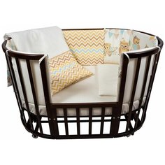 Комплект для кроватки Nuovita "Gufi", 6 предметов. (beige / бежевый)