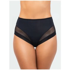 Vis-a-Vis Трусы слипы классика высокой посадки с сеткой, размер XL, black