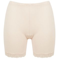 Vis-a-Vis Трусы Панталоны с широкой кружевной резинкой по ножке, размер M, beige
