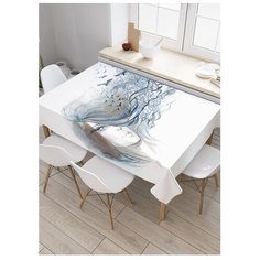 Скатерть прямоугольная "Женственная иллюзия" из сатена, 180x145 см Joy Arty