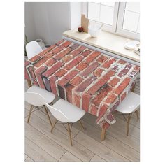 Скатерть прямоугольная "Старинная стена" из сатена, 180x145 см Joy Arty