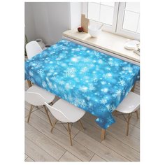 Скатерть прямоугольная "Снежный узор" из сатена, 120x145 см Joy Arty