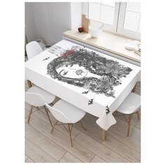 Скатерть прямоугольная "Замок Дракулы" из сатена, 180x145 см Joy Arty