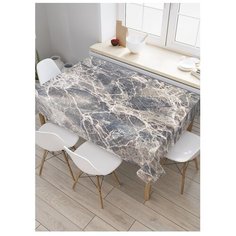 Скатерть прямоугольная "Мраморные трещины" из сатена, 120x145 см Joy Arty