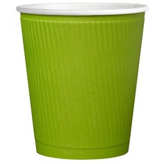 OfficeClean Набор одноразовых стаканов, 250 мл, 37 шт., салатовый