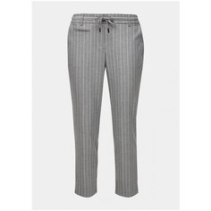 Брюки Comma, размер 36, grey melange stripes
