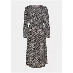 Платье Comma. размер 38 (M), dark grey handdrawn stripes