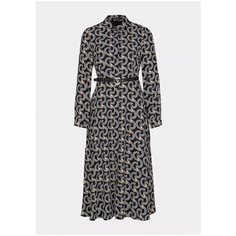 Платье Comma. размер 42 (XL), black graphic waves