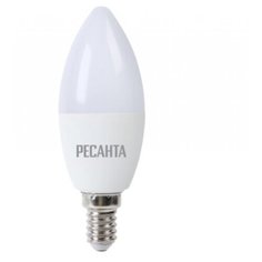 Лампа светодиодная LL-R-C37-7W-230-4K-E14 (свеча, 7Вт, нейтр., Е14) Ресанта, арт. 76/1/7, 10 шт