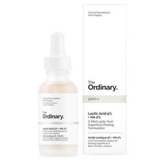 Сыворотка-пилинг с молочной кислотой The Ordinary Lactic Acid 5% + HA, 30 мл