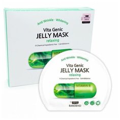 BanoBagi Vita Genic Relaxing jelly mask - Маска тканевая с витамином В на основе липосомного желе, 5шт.
