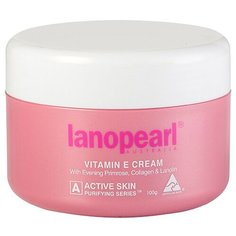 Lanopearl Vitamin E Cream Крем с маслом вечерней примулы, коллагеном и ланолином для лица, 100 г