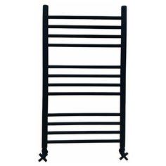 Водяной полотенцесушитель Ника Classic ЛП (г2) 100x50 RAL 9005 (матовый черный) Nika