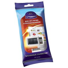 Влажные салфетки для СВЧ-печей и холодильников (3620) Topperr, 30 шт.