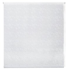 Рулонные шторы 120 см х 160 см Белый Цветы DECOFEST