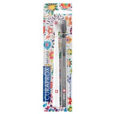 Набор зубных щеток Curaprox Ultra Soft Duo Hawaii - белая и черная