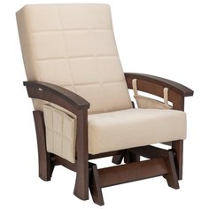 Кресло-качалка глайдер Нордик Орех, ткань Verona Vanilla Le Set