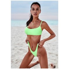 Раздельный женский купальник Mexico Beach, лаймовый M Obsessive