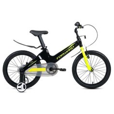 Велосипед FORWARD COSMO 18 (18" 1 ск.) 2020-2021, черный/зеленый, 1BKW1K7D1005