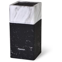 Подставка для хранения ножей 11x11x23см, цвет МРАМОР (пластик) Fissman