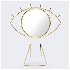 Зеркало настольное Cyclops, золотое Doiy