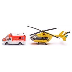 Набор скорая помощь Siku (машина и вертолет) (1:87) (1850)