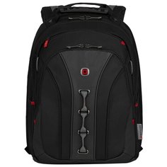 Рюкзак WENGER 16, черный/серый, полиэстер/ПВХ, 35 x 25 x 45 см, 21 л