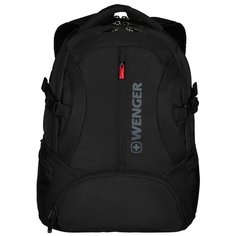 Рюкзак WENGER Transit 16", черный, полиэстер, 35 x 27 x 46 см, 27 л