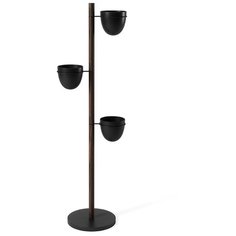 Подставка для цветов Floristand Planter с горшками 3 шт, темный орех Umbra