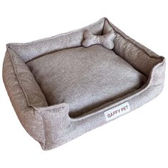 Лежак для собак и кошек Gaffy Pet Комфорт S 37х49х15 см коричневый
