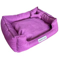 Лежак для собак и кошек Gaffy Pet Комфорт L 65х70х18 см розовый