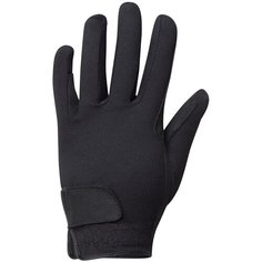 Детские перчатки для верховой езды Basic Черный размер 12-14 FOUGANZA X Декатлон Decathlon