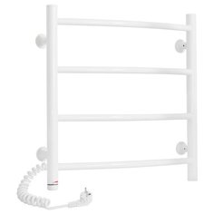 Электрический полотенцесушитель Laris Классик ЧК П4 500x500 Э левое подключение RAL 9016