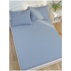 Простынь Сказка "WANTED полоска" 240х215 см евро