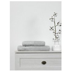 Полотенце махровое TexRepublic Bamboo Valle 50*90 1 шт. Серебряный Amore Mio