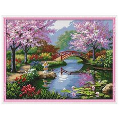 Алмазная мозаика NKF Красивый парк 66.7x51.5 см квадратные стразы