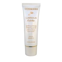 Coverderm скраб для лица осветляющий Luminous Exfolia Gentle Purifying Whitening Scrub c альфа-арбутином и витамином C 50 мл