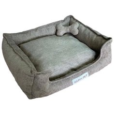 Лежак для собак и кошек Gaffy Pet Зефир M 60х50х16 см коричневый