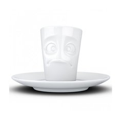 Кофейная чашка с блюдцем Tassen Buffled 80 мл белая
