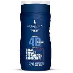 Масляный гель для бритья и душа Mеn 4D, Afrodita Cosmetics (Словения), 250мл