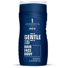 Гель-шампунь для душа Men 3D GENTLE, Afrodita Cosmetics (Словения), 250мл