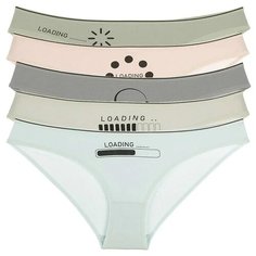 Donella Набор трусов слипы низкой посадки, 5 шт., размер M, микс