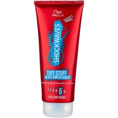 Wella SHOCKWAVES гель для волос Tuff Stuff Heat & Sweat Proof суперсильной фиксации, 200 мл