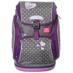 Belmil Ранец-Рюкзак Comfy Heart (404-31/468), серый/фиолетовый
