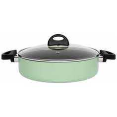 Сотейник BergHOFF Eclipse 3700108, 26 см, с крышкой, светло-зеленый