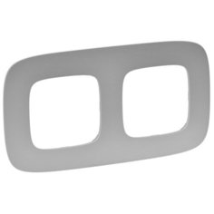 Рамка 2п Legrand754392 Valena Allure, алюминиевый