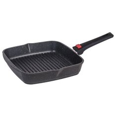 Сковорода-гриль Мечта Гранит, 24х24 см, съемная ручка, гранит black