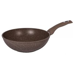 Сковорода-вок Мечта Гранит, 28 см, гранит brown