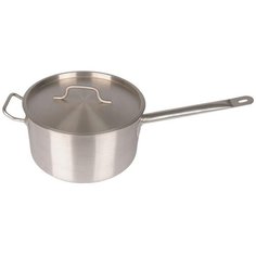 Сотейник Appetite Professional SH12492, 22 см, с крышкой, серебристый